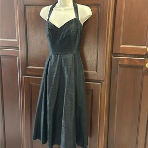SHOSHANNA 100%SILK BLACK HALTER DRESS SIZE 4